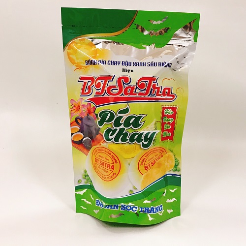 Bánh Pía chay đậu xanh sầu riêng hiệu Bá Tùng (BTSATRA) - Đặc sản Sóc Trăng