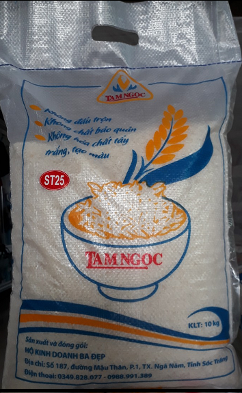 Gạo Tam Ngọc loại 10kg